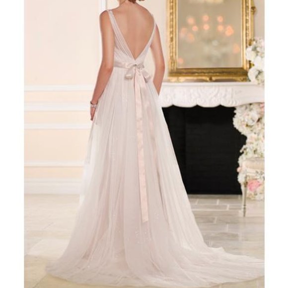 NEW Stella York for Essense of Australia, Ivory Bling Wedding Dress Size 8 - Picture 7 of 7